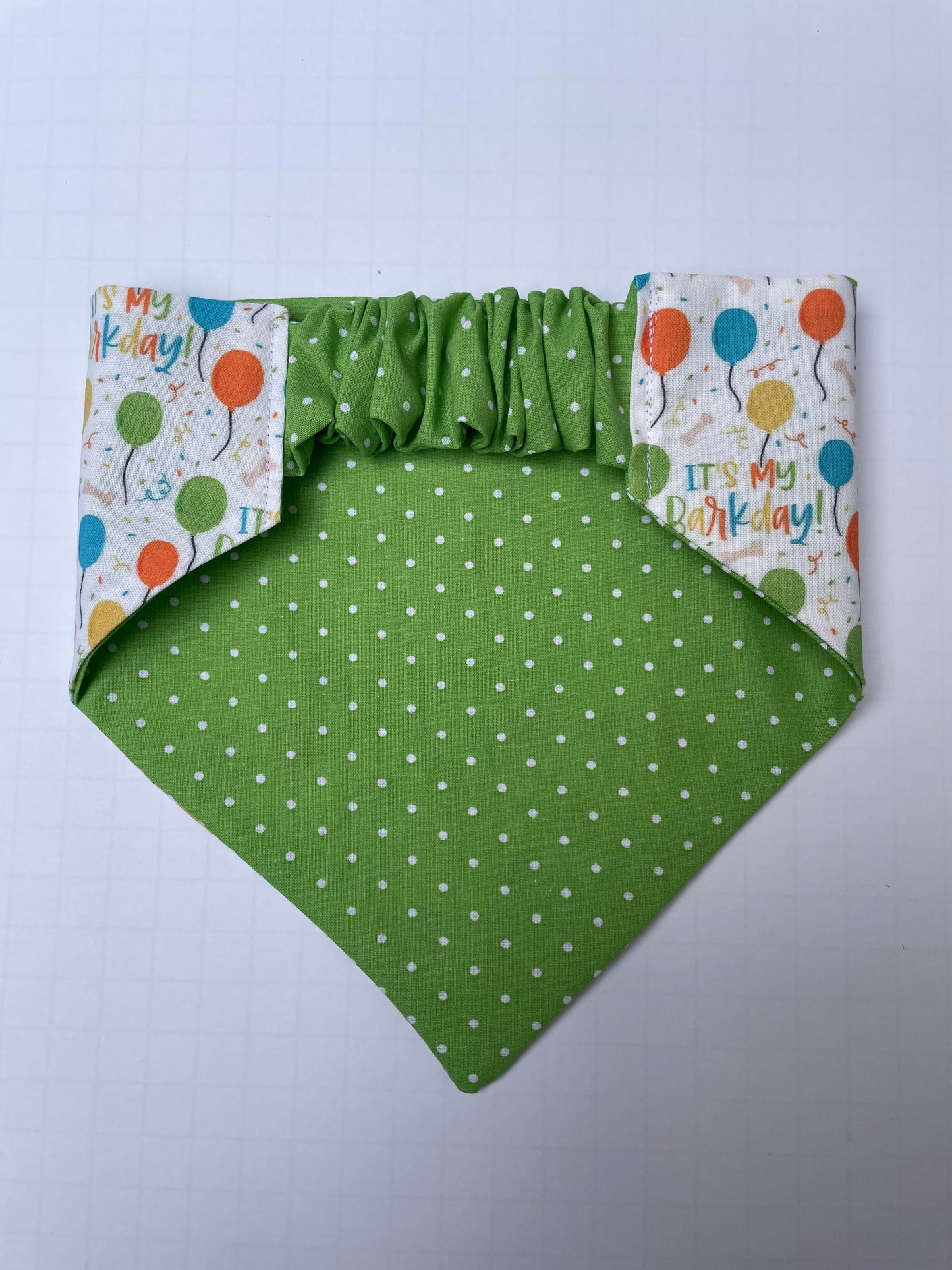 Green Barkday Bandana