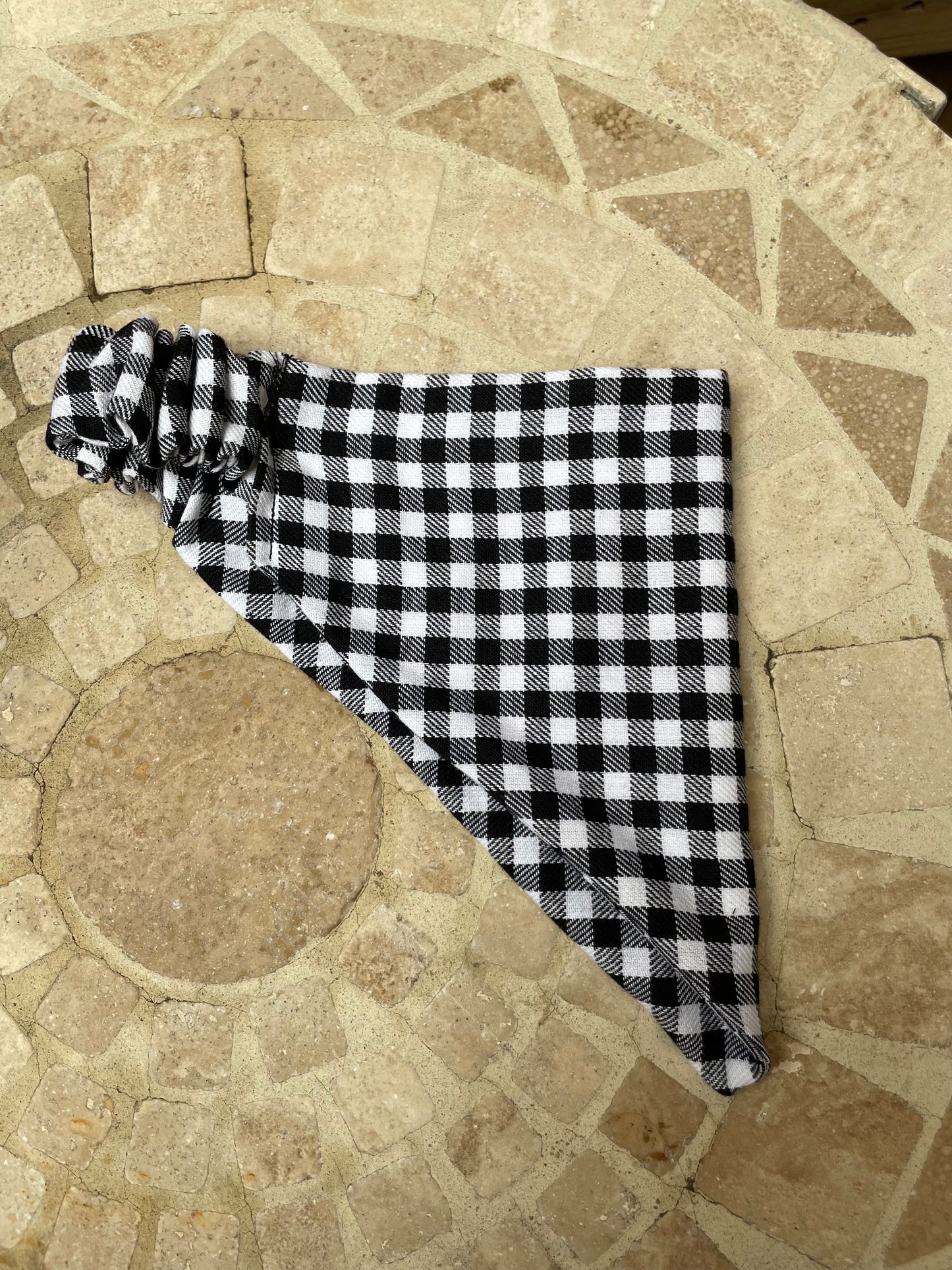 Small black and white check