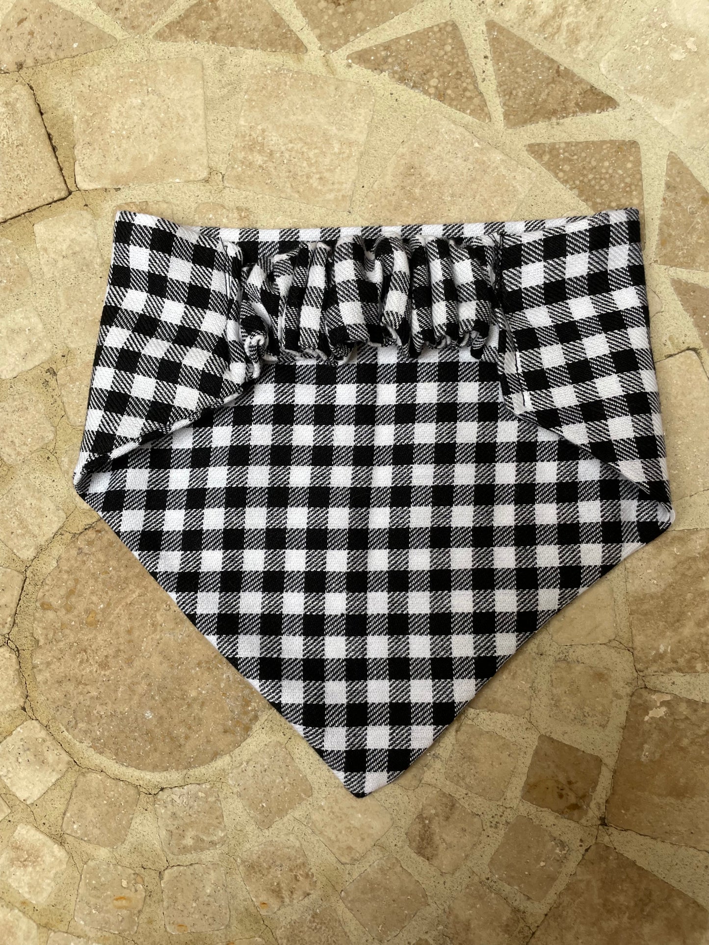 Small black and white check