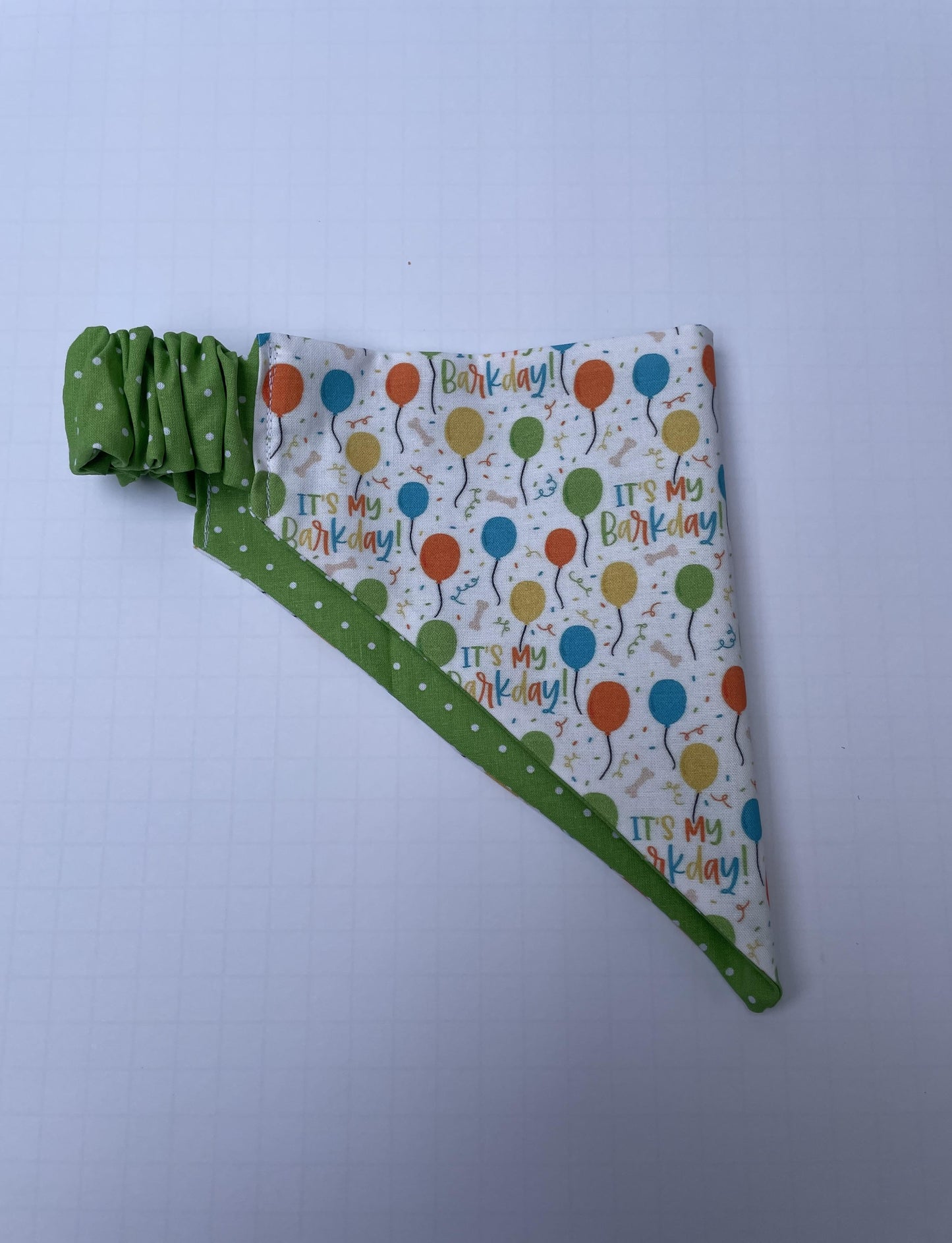 Green Barkday Bandana